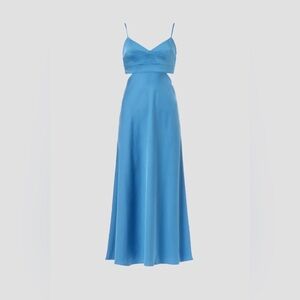 A.L.C. cinderella blue Blakely cutout open back a line midi gown dress size 4